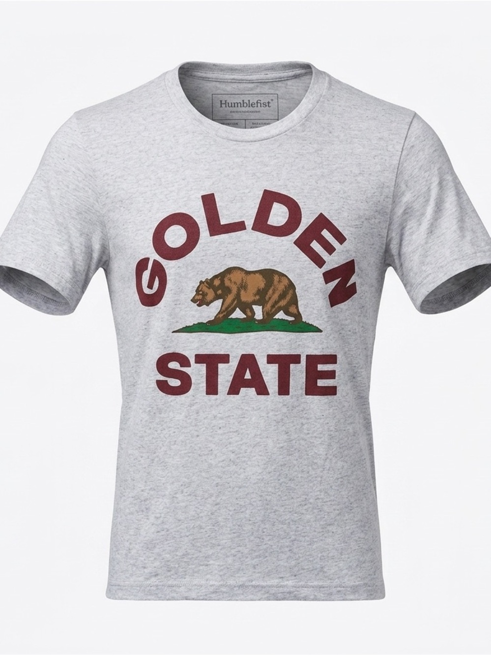 Homefield Golden State Bear T-Shirt Small Gray California Flag Graphic Tee